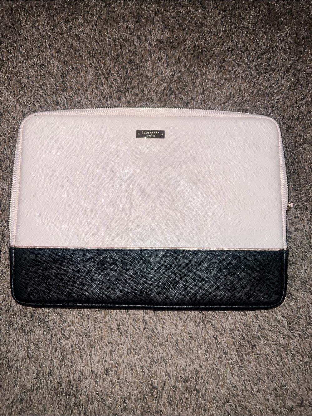 kate spade Two-Tone Pink and Black Laptop Sleeve
